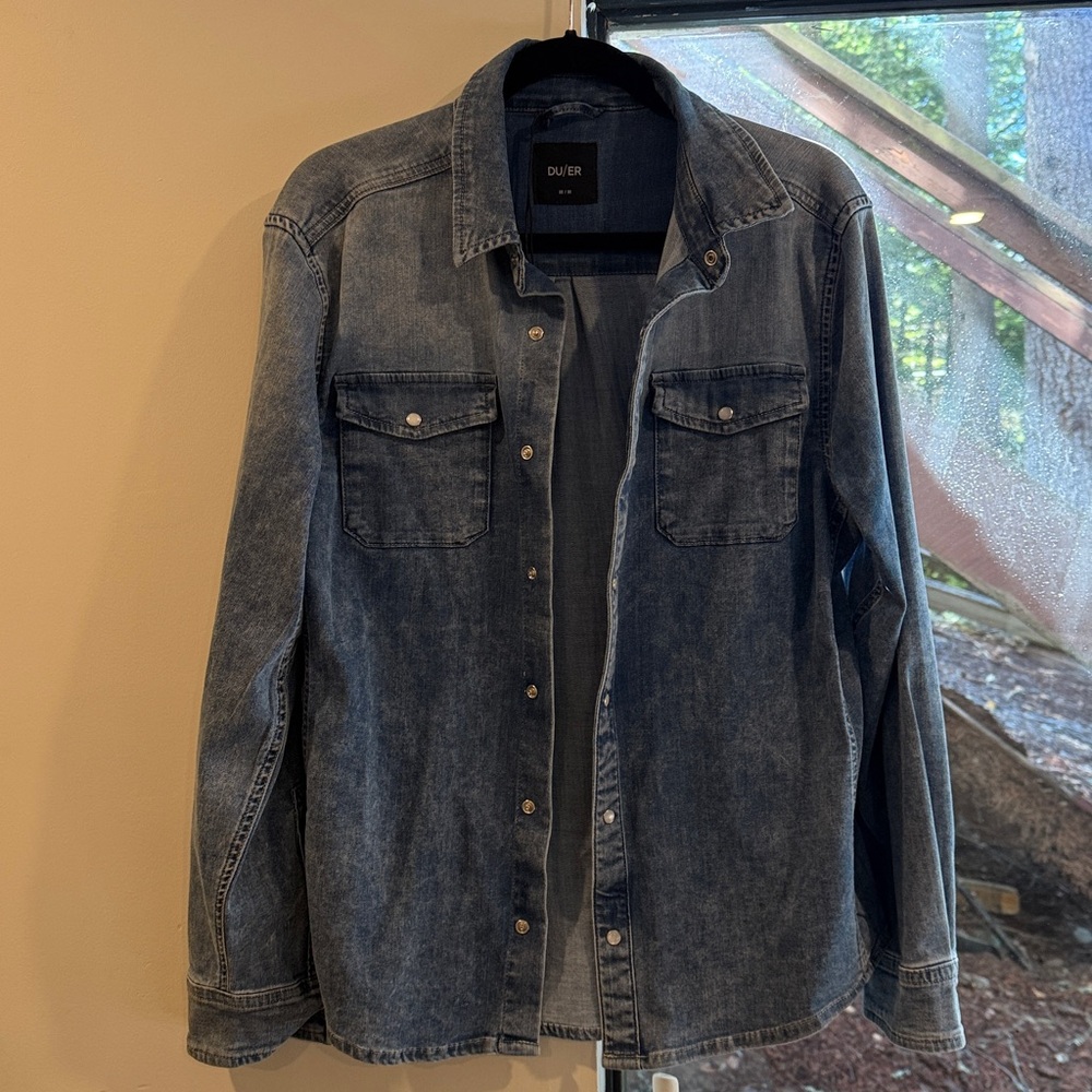 DUER Denim Button-Up Shirt